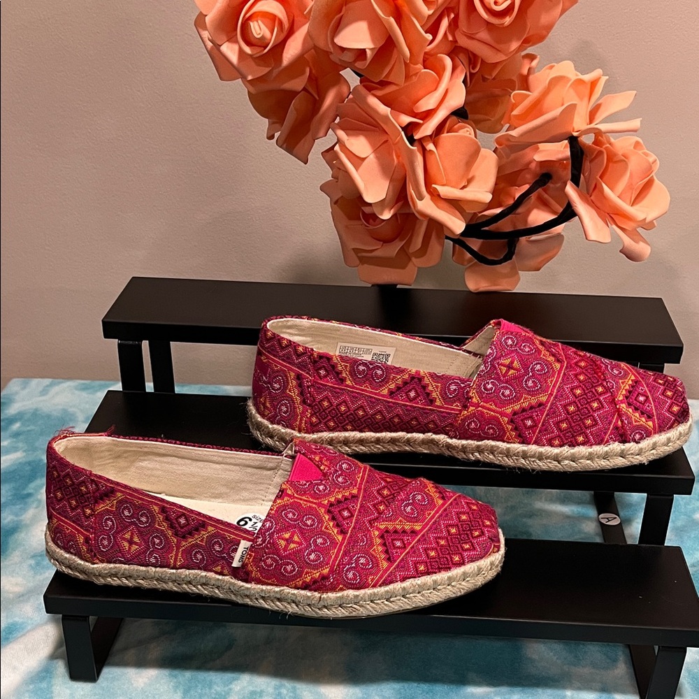 Toms Vibrant Pink Espadrilles